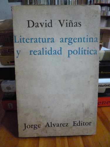 Literatura Arg. Y Realidad Polìtica, D. Viñas Dedicado Autor