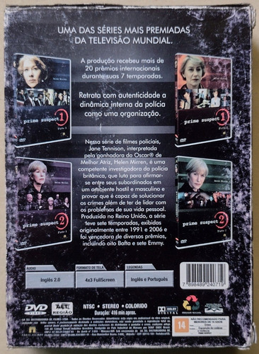 Dvd Prime Suspect Helen Mirren (box 4 Dvds) (Usado)