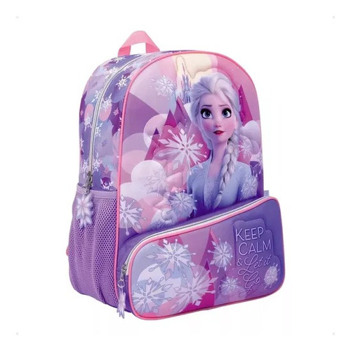 Mochila Disney Frozen Elsa 16 Pulgadas Original Wabro 57810