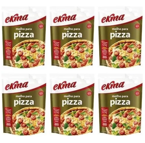 Kit C/6 Molho De Tomate Pizza 1,7kg - Ekma