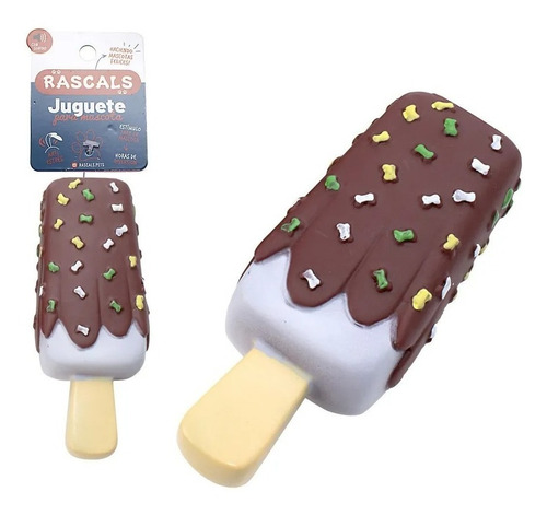 Rascals Helado Palito Juguete Antiestrés Vinilo Chifle Perro