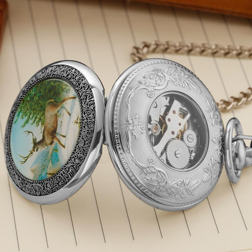 Reloj De Bolsillo Steampunk Personalizado Diseño Cobre Clási Color