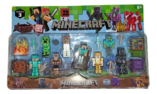 Set 12 Piezas-figuras Minecraft Nuevos