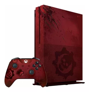 Microsoft Xbox One S 2TB Gears of War 4 Limited Edition color crimson