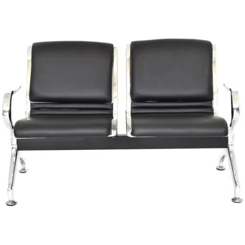 comprar Silla De Espera Tandem Acero Cromado 2 Asientos Full Tapiz