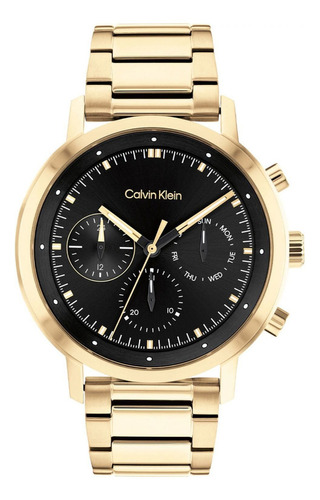 Reloj Para Hombre Calvin Klein Gauge 25200065 Dorado