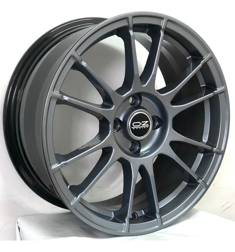 Rodas Racing Aro 15x6 Celta Corsa Onix (jogo)+bicos S251 Cor Cinza