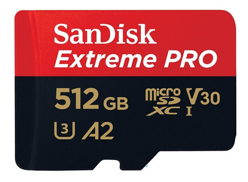 Tarjeta Memoria Sandisk 512gb Micro Sd Extreme Pro 200/170mb