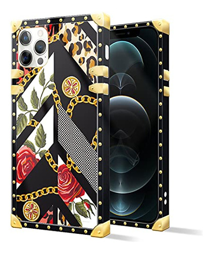 Caja Daizag Compatible Con iPhone 13 Pro Max Case,golden Cha