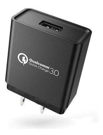 Imagen 2 de 2 de Cargador Carga Rapida De Pared Qualcomm Qc3.0 + Cable Gratis