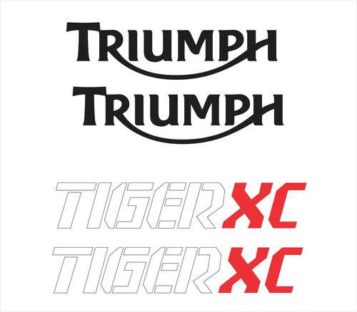 Kit Adesivos Compatível Tiger 800xc 800 Xc 2017 Branca Tg011