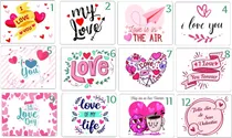 Comprar Dia De Los Enamorados San Valentin  Etiqueta Vinilo Adhesivo