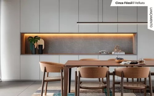 Fita De Borda Cor Cinza Fossil Veluto Rehau 22mm
