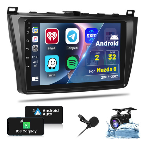 Roinvou Estereo De Coche Doble Din Android 2+32g Para Mazda6