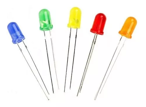 Diodos Leds 5mm X 25uni Azul, Rojo, Verde, Amarillo, Naranja