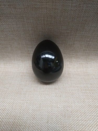 Huevos De Fina Obsidiana Negra 100% Natural 