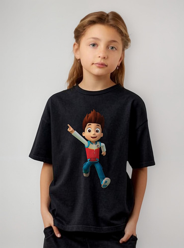 Playera Paw Patrol Ryder Personaje Patrulla Niño Niña Moda
