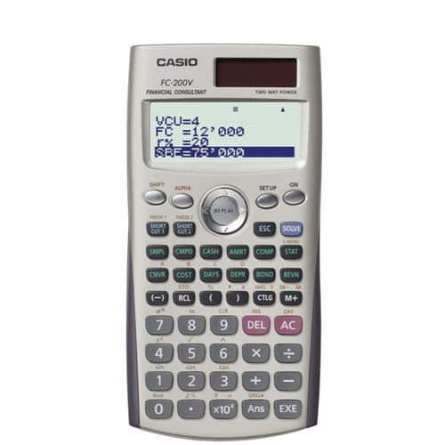 Calculadora Financiera Casio Fc-200v Nuevo - Tienda Dlectro