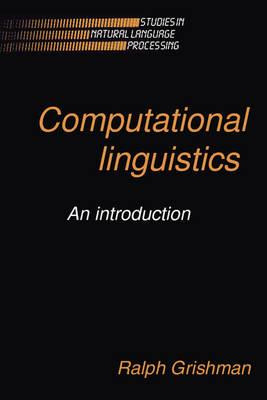 Libro Computational Linguistics : An Introduction -     ...