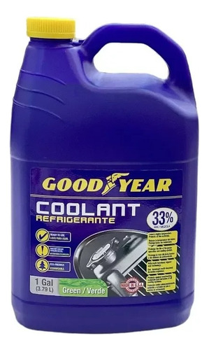 Coolant Refrigerante Goodyear Bencina 1 Gl.