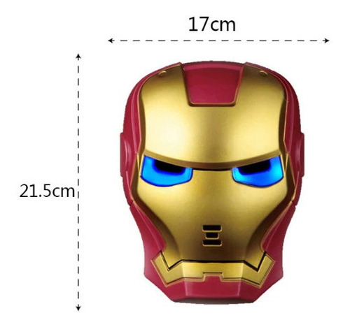 Mascara Electronica Iron Man Ironman Hombre Invencible Led A