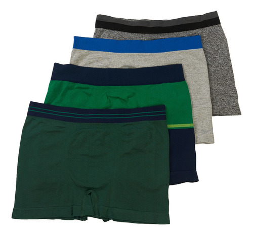 Bóxer Sin Costuras Mercado Libre Basics De Hombre - 4 Piezas