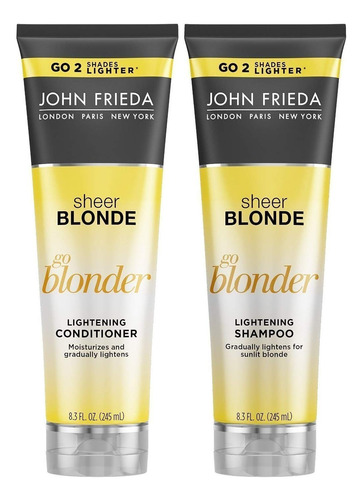 Champú Aclarador Y Acondicionador Sheer Blonde Go Blonder .