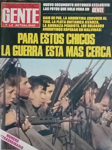 Revista Gente N° 874. Guerra Malvinas. Año 1982. 
