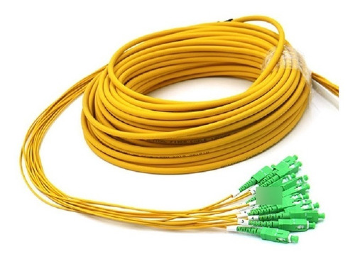 Fibra Optica Monomodo 12 Pelos Sc X 10 Mt Multipigtail