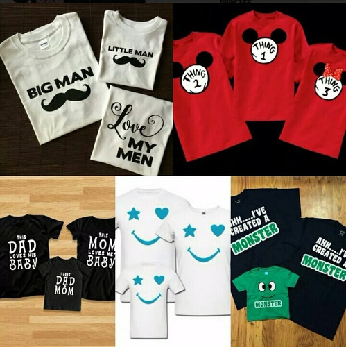 Camisetas Niños Adultos 100% Algodón - Diseños De Navidad