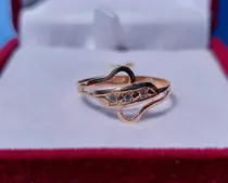 Comprar Anillo Infinito 3 Circones Oro 18 Kilates Nacional 