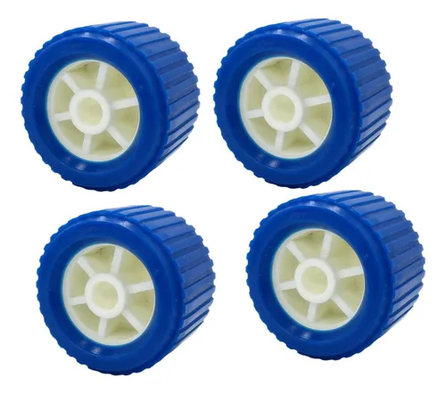 4x Ruedas Elevadoras Para Barcos Con Rodillos Acanalados