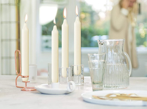 Bolsius, Velas Color Marfil Estrechas Para Fiestas, Bodas