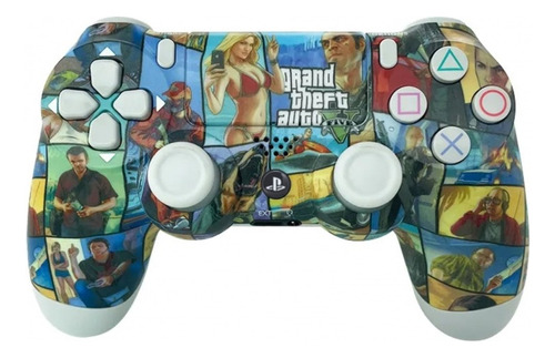 Mando Joystick Inalambrico Diseño Gta V Compatible Ps4 