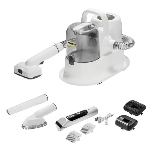 Aspirador De Pelos Com Fio Krcher Pet Clean E Tosador Recarregavel Kit 5 Em 1 Silencioso E 300w De Potencia