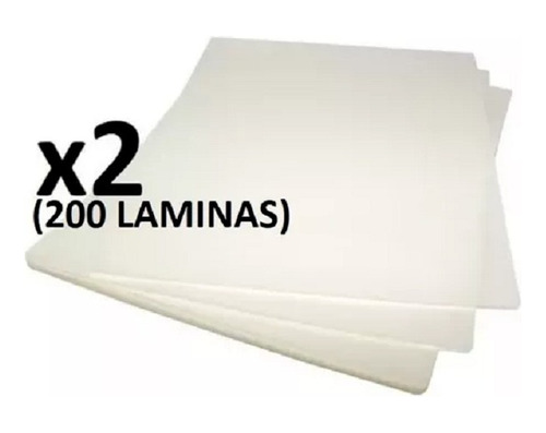 Laminas De Plastificar 175 Micrones 65x90 Mm Cedula 100und