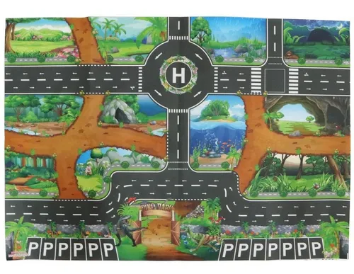 comprar Dinosaur World Road System Alfombra De Alfombra De Alfombra