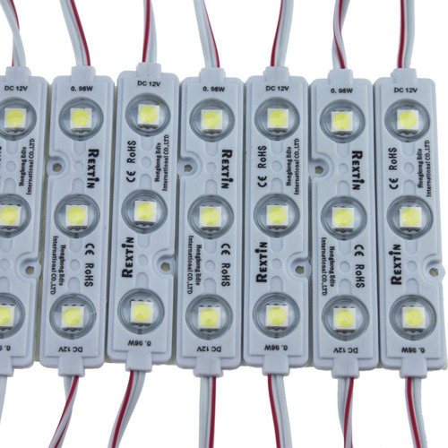 Rextin Super Brillante 200pcs 3 Led Modulo Blanco 5050 Smd 6