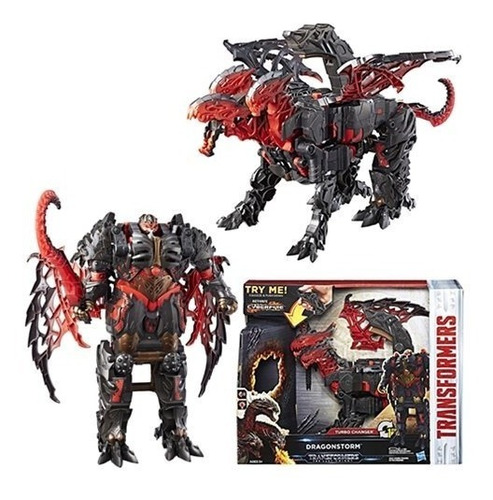 Transformers Last Knight Turbocharger Dragon Storm Luz Sonid