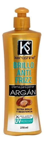 2 Pza Crema Para Peinar Kerashine Argán 270 Ml