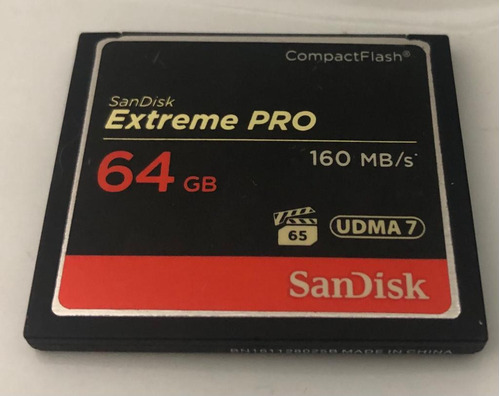 Tarjeta De Memoria San Disk Extreme Pro 64 Gb