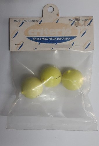 Imagen 1 de 1 de Boya Criterio R25 Madera Balsa Redonda 25mm El Jabali