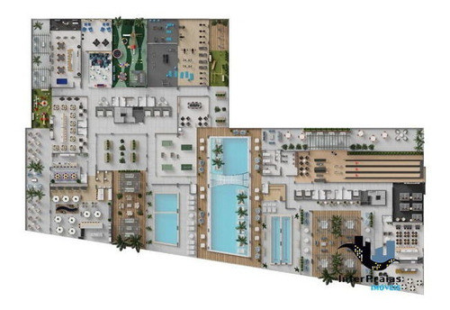 Imagem 4 de 16 de Apartamento Padrão Com 3 Quartos No Porto Bello Home Club - 24233-v
