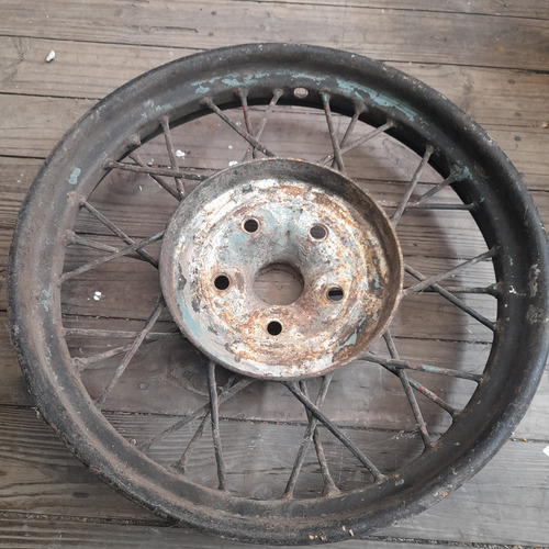 Imagem 6 de 9 de Roda Aro 21 Fordinho Ford Antigo Raiada Pra Restauro