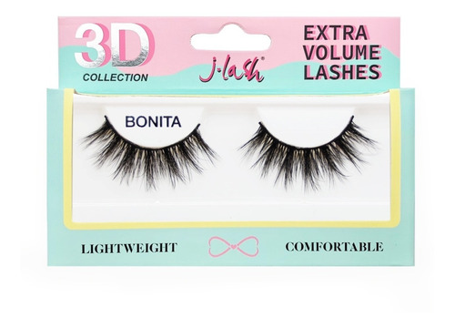 J.lash Pestañas Postizas Luxury 3d Extra Volume - Bonita