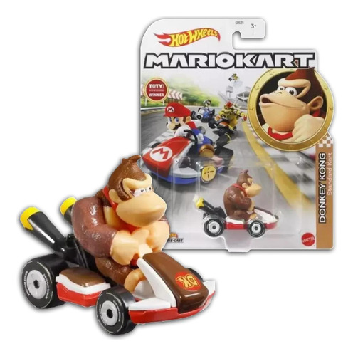 Carrinho Mario Kart Hot Wheels Gbg25 Donkey Kong