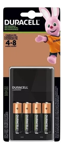 Cargador Duracell Cef1+8 Pilas Aa Recargables 2500mah +4 Aaa