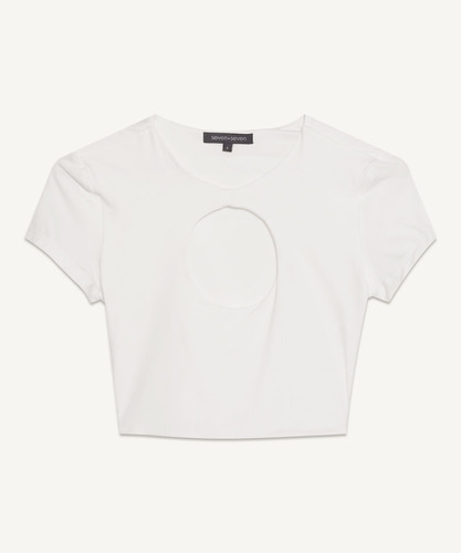 Camiseta Mujer Seven  M/c Blanco Nailon 28095546-10453