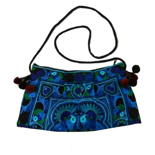 Btp Hmong Bolso Swingpack Hill Tribe Ethnic Bird Bordado Hon