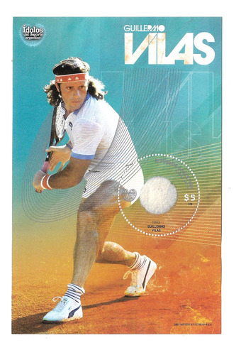 Idolos Del Deporte Argentino. Tenis Guillermo Vilas H Block 